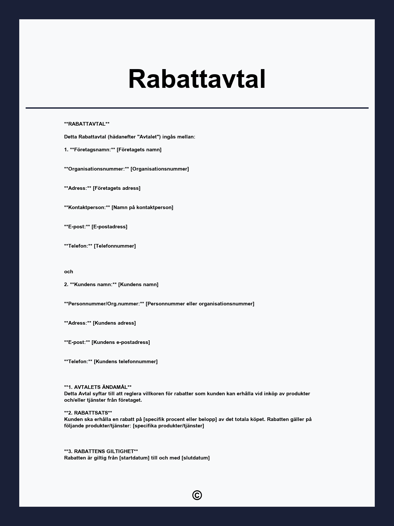 Rabattavtal